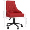 vidaXL Chaises &agrave; manger pivotantes lot de 4 rouge bordeaux velours