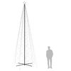 vidaXL Arbre de Noël cône 1400 LED Blanc chaud 160x500 cm