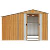 vidaXL Abri de jardin marron clair 277x279x179 cm acier galvanis&eacute;