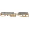 vidaXL Ensemble de canap&eacute;s d'ext&eacute;rieur 9 pc 8 place