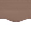 vidaXL Tissu de remplacement pour auvent Marron 5x3 m