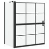 vidaXL &Eacute;cran de douche de bain Noir et Transparent 100 x 68 x 128 cm