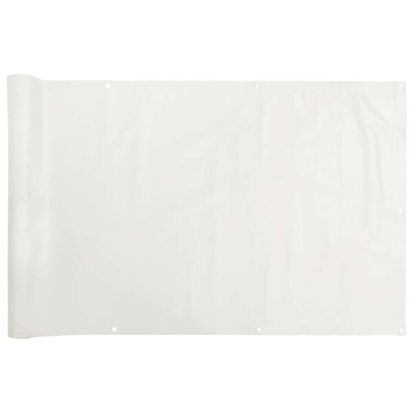 vidaXL &Eacute;cran d'intimit&eacute; de balcon blanc 500x120 cm PVC