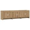 vidaXL Meuble TV 168 x 33 x 47 cm Ch&ecirc;ne artisanal Bois d'ing&eacute;nierie