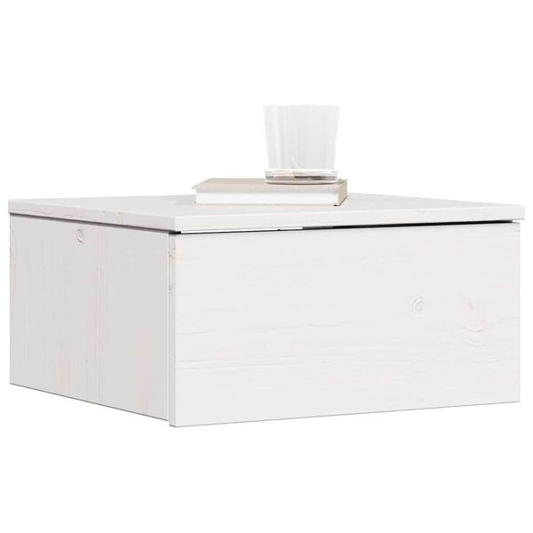vidaXL Table de chevet avec tiroir 2 pcs Blanc 37 x 35 x 18,5 cm