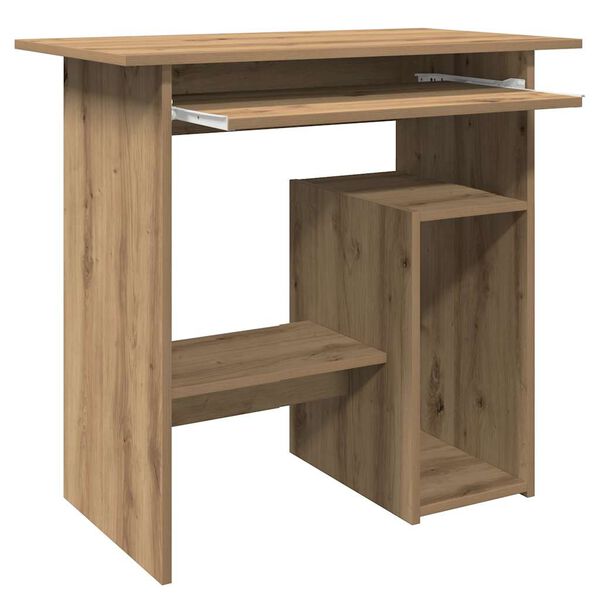 vidaXL Bureau chêne artisanal 80x45x74 cm bois d'ingénierie