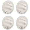 vidaXL Couvre-vent Air 4 pi&egrave;ces Argent 100 mm Acier inoxydable
