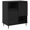 vidaXL Buffets 2 pcs Ch&ecirc;ne noir 120 x 35 x 70 cm Bois d'ing&eacute;nierie