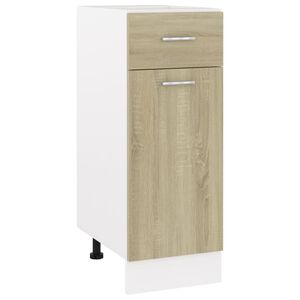 vidaXL Armoire &agrave; tiroirs inf&eacute;rieure "Lyon" Ch&ecirc;ne Sonoma 30 x 46 x 81,5 cm Bois d'ing&eacute;nierie