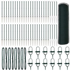 vidaXL Cl&ocirc;ture en fil soud&eacute; avec pointes 100 x 0,4 m (L x H)