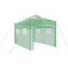 vidaXL Serre avec cadre pop-up avec toit Vert 280 x 410 x 315 cm Fer