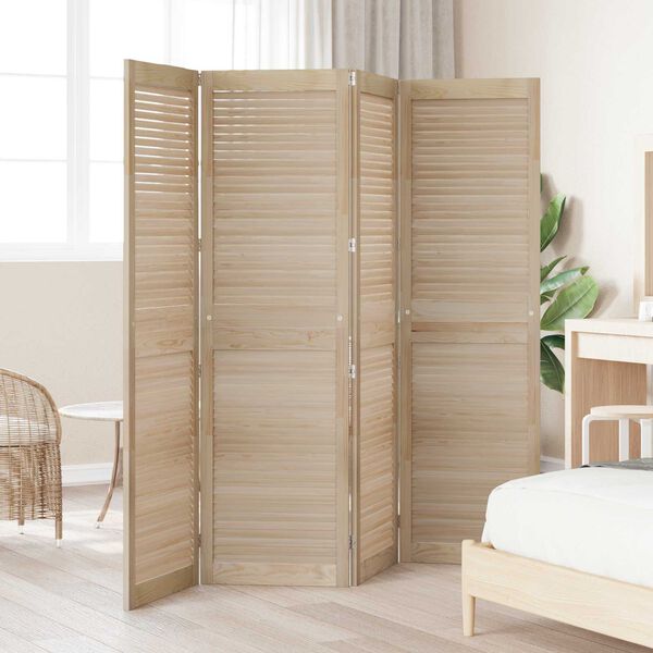 vidaXL Porte de Cabinet avec porte 4 pcs Naturel 140.5 x 2 x 59.5 cm