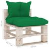 vidaXL Salon palette de jardin 6 pcs avec coussins bois de pin
