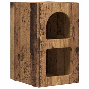 vidaXL Table de chevet ELST Bois ancien 29,5 x 33,5 x 50 cm