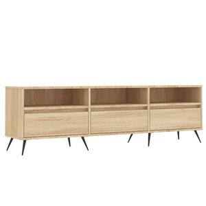 vidaXL Meuble TV ch&ecirc;ne sonoma 150x30x44,5 cm bois d'ing&eacute;nierie