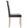vidaXL Chaises &agrave; manger lot de 4 gris similicuir daim