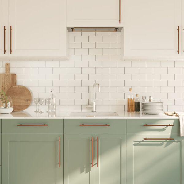 vidaXL Poign&eacute;es d'armoire 20 pcs bronze 224 mm acier inoxydable