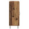 vidaXL Buffet Bois Ancien 34,5 x 34 x 90 cm Bois d'ing&eacute;nierie et fer