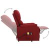 vidaXL Fauteuil de massage Rouge bordeaux Tissu