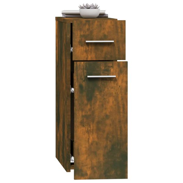 vidaXL Armoire d'apothicaire Ch&ecirc;ne fum&eacute; 20x45,5x60cm Bois d'ing&eacute;nierie