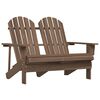 vidaXL Chaise de jardin Adirondack 2 places bois sapin massif marron