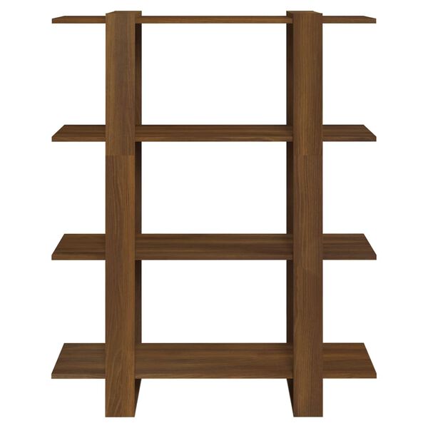 vidaXL Biblioth&egrave;que/S&eacute;parateur de pi&egrave;ce Ch&ecirc;ne marron 100x30x123,5 cm