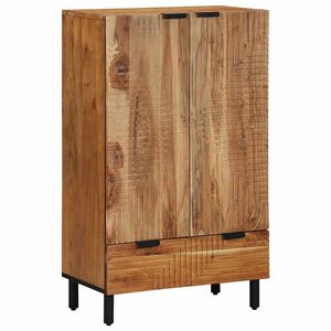 vidaXL Haut Armoire Naturel 60 x 33,5 x 100 cm Bois d'Acacia Massif