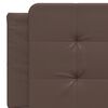 vidaXL Lit avec matelas Zadar marron 160x200 cm similicuir