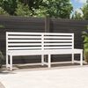 vidaXL Banc de jardin blanc 201,5 cm bois massif de pin