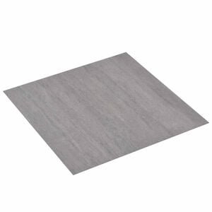 vidaXL Planches de sol 5,11 m&sup2; 55 pcs PVC Gris fonc&eacute; m&eacute;lang&eacute;