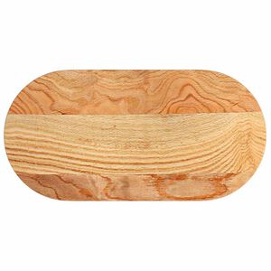 vidaXL Dessus de table 80x40x4 cm bois de ch&ecirc;ne massif ovale
