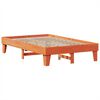 vidaXL Cadre de lit sans matelas cire marron 120x200cm bois pin massif