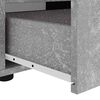 vidaXL Meuble TV VISNES gris béton 100x40x38 cm bois d'ingénierie
