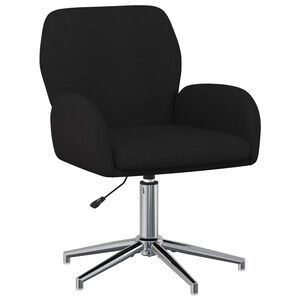 vidaXL Chaise de bureau pivotante 54 x 58 x 90 cm Noir Tissu