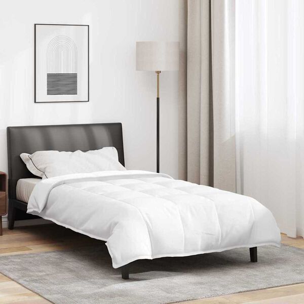 vidaXL Duvet 2-en-1 Blanc 155 x 220 cm Plume