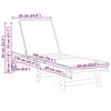 vidaXL Transat 1-personne Marron 63 x 199 x 85cm Bois d'acacia massif