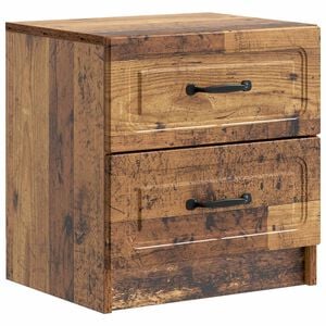 vidaXL Cabinet de chevet avec tiroir Bois ancien 43 x 34,5 x 44,5 cm