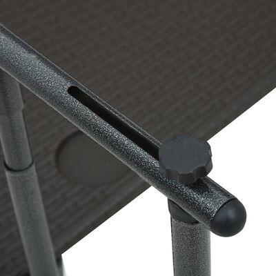 vidaXL Table de balcon Marron 60x64x83,5 cm Plastique Aspect de rotin