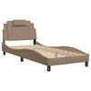 vidaXL Cadre de lit Viana sans matelas cappuccino 90x190 cm similicuir