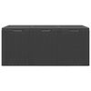 vidaXL Boîte de rangement de jardin 270 L Noir PP Rotin