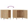 vidaXL Tables de chevet 2 pcs ch&ecirc;ne sonoma 40x40x50 cm bois ing&eacute;nierie