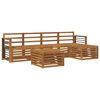 vidaXL Ensemble de canap&eacute;s d'ext&eacute;rieur 6 pc Naturel