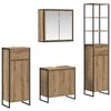 vidaXL Ensemble de mobilier de salle de bain 4 pi&egrave;ces Ch&ecirc;ne artisanal