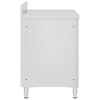 vidaXL Table de travail commerciale avec armoire 60x60x96 cm Inox