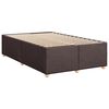 vidaXL Sommier &agrave; lattes de lit avec matelas Marron fonc&eacute; 120x200 cm