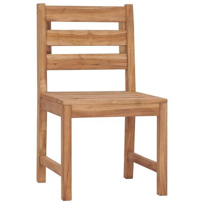 vidaXL Chaises de jardin lot de 2 Bois de teck solide