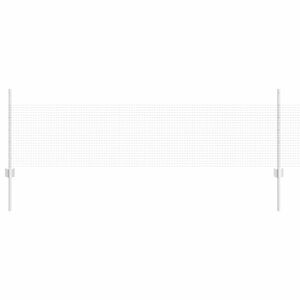 vidaXL Cl&ocirc;ture en fil soud&eacute; avec poteaux 25 x 0,5 m Acier galvanis&eacute;