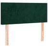 vidaXL T&ecirc;te de lit Vert fonc&eacute; 90x5x78/88 cm Velours