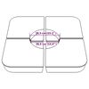 vidaXL Ensemble de base de parasol pour parasols à pied croisé 4pcs PP