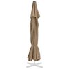 vidaXL Tissu de remplacement pour parasol d'extérieur Taupe 515 cm